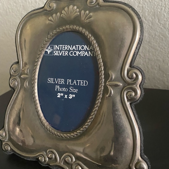 Vintage International Silver Company Silver Plated 8”x 6” Photo Size 2”x 3”Frame - Picture 8 of 10